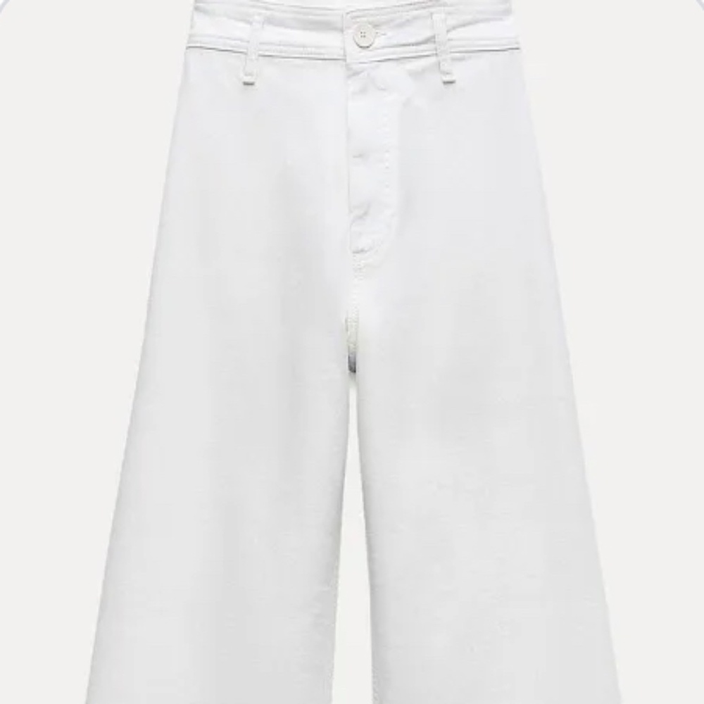 NEW WITH TAGS - ZARA HIGH WAIST MARINE STRAIGHT JEANS